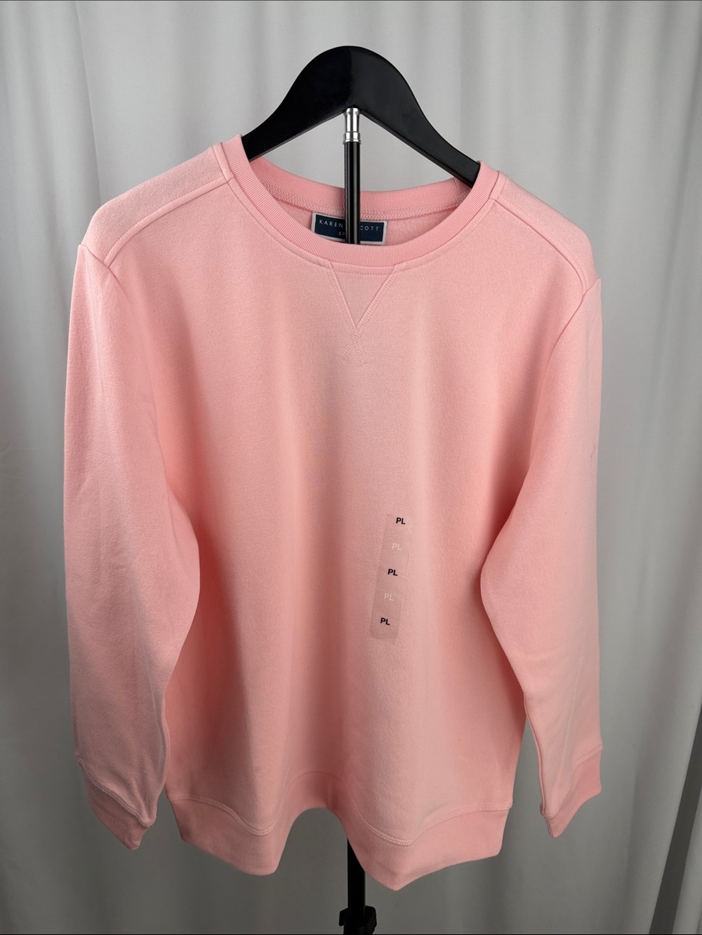 Karen Scott Sport Pink Crewneck Sweatshirt – Petite Large NWT